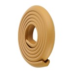 Corners protection strip, length 2 m, tables, baby's room, light brown ( tree ) color, 2.0 cm